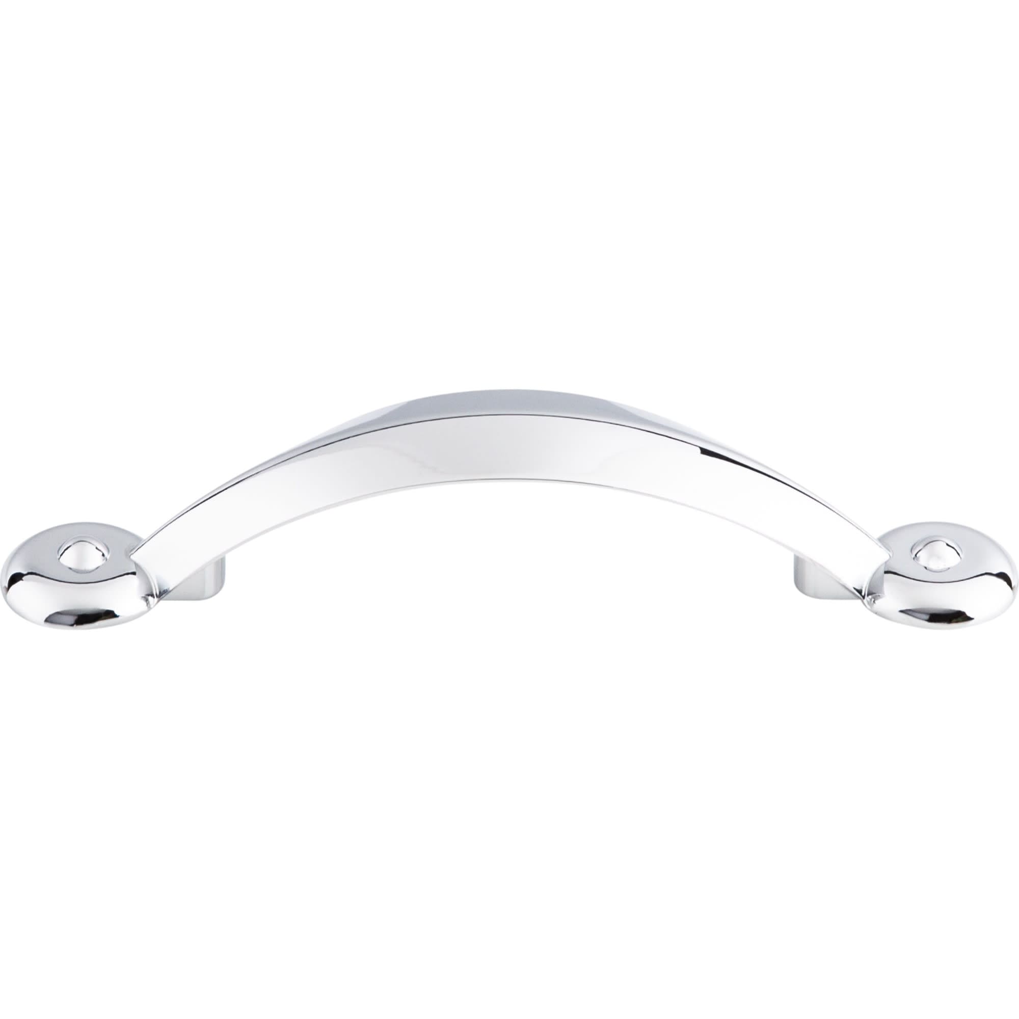 Top Knobs M1727 Angle 3 Center To Center Handle Cabinet Pull From The Dakota Series Polished Chrome