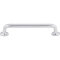Top Knobs M1991 Rounded 6 Center To Center Handle Cabinet Pull From The Aspen Ii Series Polished Chrome