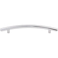 Top Knobs M537 Curved 6 5 16 Center To Center Bar Cabinet Pull From The Nouveau Series Polished Chrome