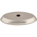 Top Knobs M2011 Oval 1 1 2 Knob Backplate From The Aspen Ii Series Brushed Satin Nickel