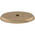 Top Knobs M1441 Oval 1 3 4 Knob Backplate From The Aspen Series Light Bronze