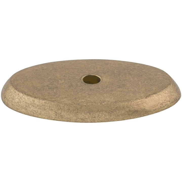 Top Knobs M1441 Oval 1 3 4 Knob Backplate From The Aspen Series Light Bronze