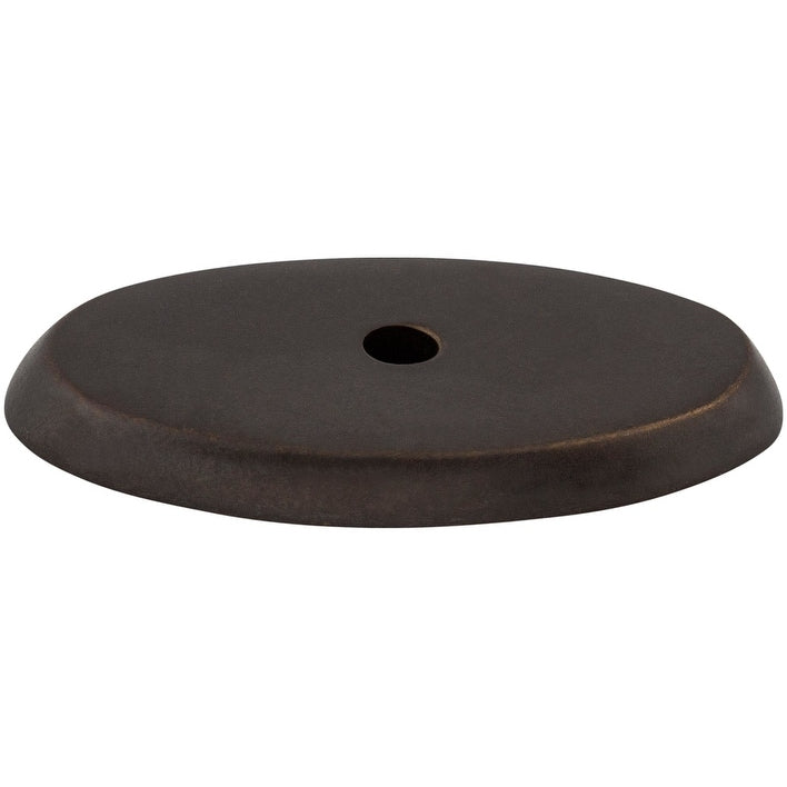 Top Knobs M1442 Oval 1 3 4 Knob Backplate From The Aspen Series Medium Bronze