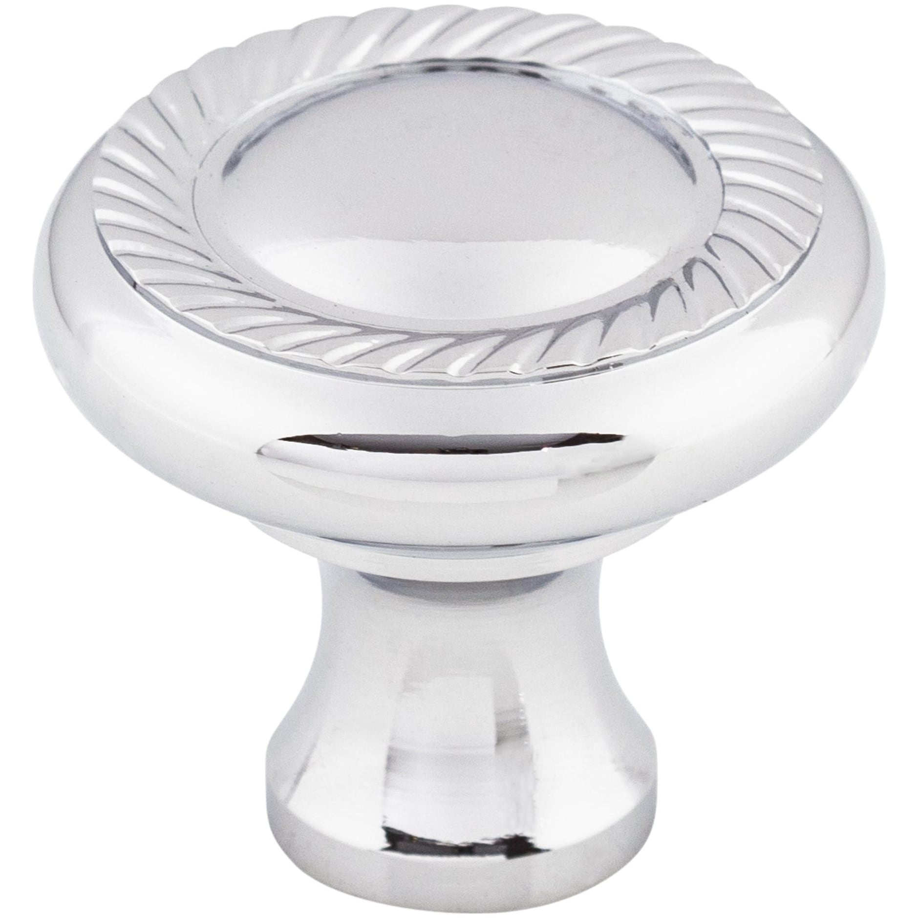 Top Knobs M325 Swirl Cut 1 3 8 Diameter Mushroom Cabinet Knob From The Somerset Ii Series Polished Chrome