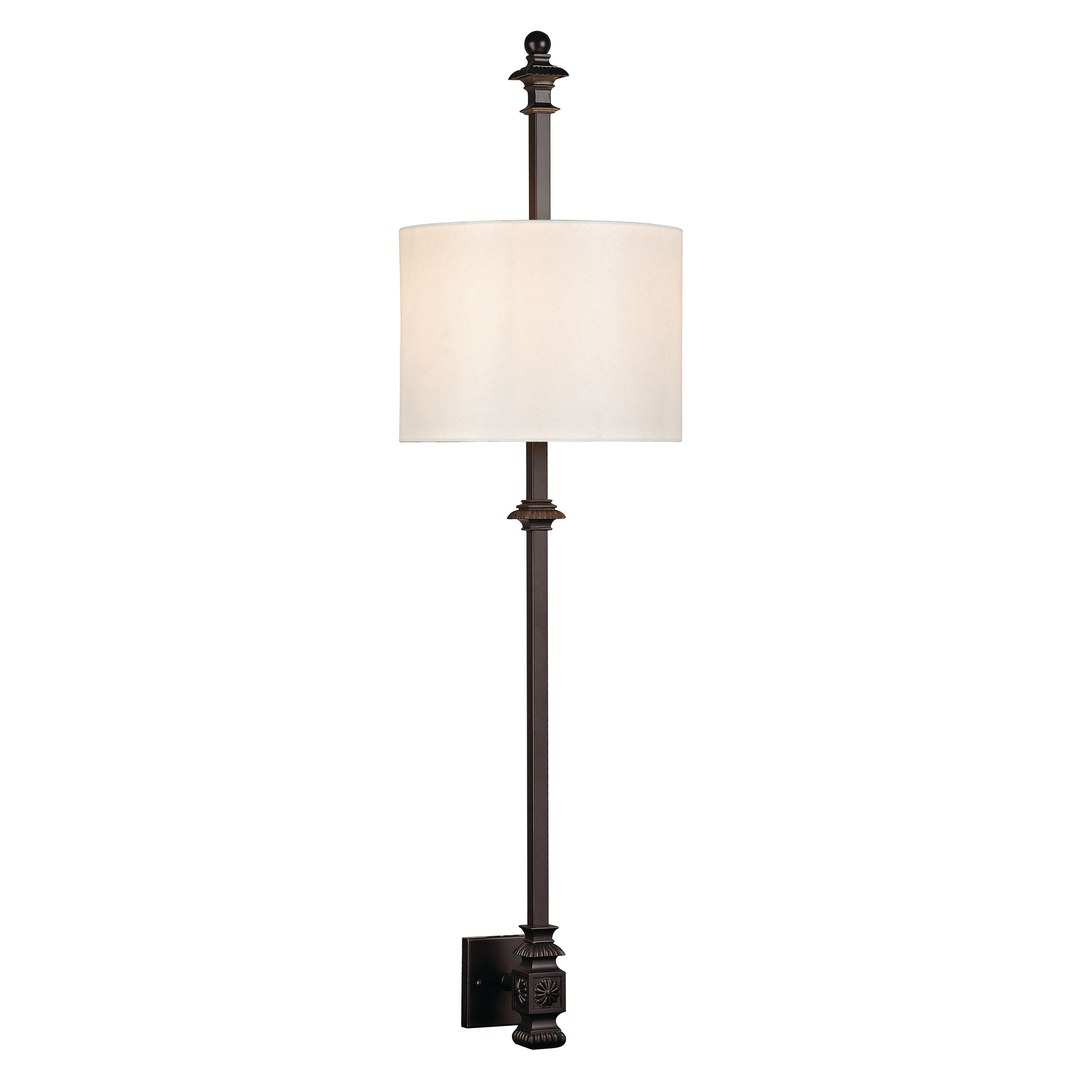 Torch 45 High 2 Light Sconce Oil Rubbed Bronze 45 Inch Tall