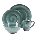 Sango Toren Denim 16 Piece Dinnerware Set Service For 4