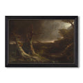 Tornado In An American Forest 1835 Thomas Cole Custom Framed Canvas