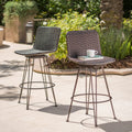 Torrey Outdoor Wicker Barstool Set Of 2 By Christopher Knight Home