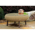 Tortuga Outdoor Round Indoor Outdoor Wicker Coffee Table