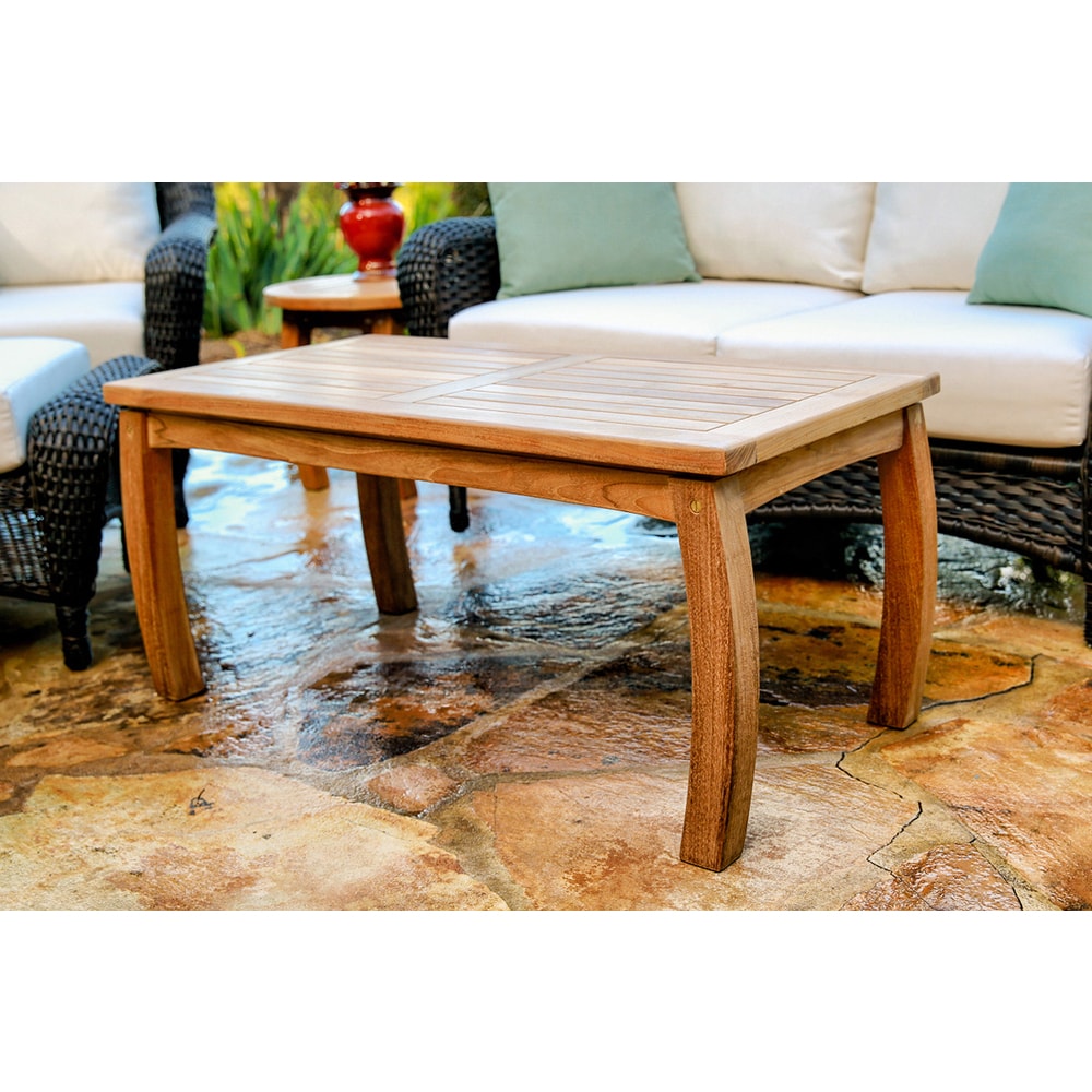 Tortuga Outdoor Teak Rectangle Coffee Table