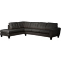 Tory Top Grain Leather Tufted Sectional Sofa Right And Left Facing
