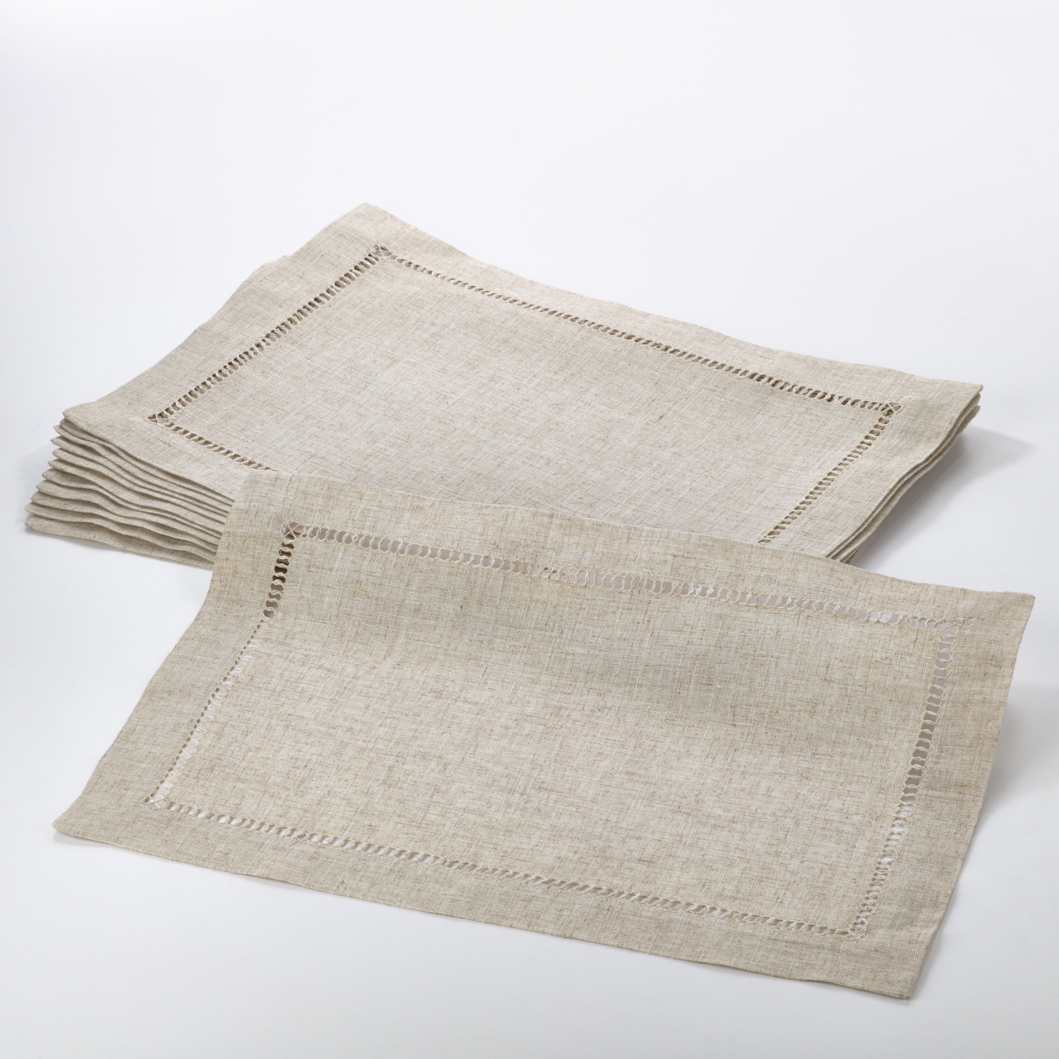 Toscana Collection Hemstitched Placemat Set Of 12