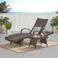 Toscana Outdoor 2 Piece Wicker Armed Chaise Lounge Set By Christopher Knight Home