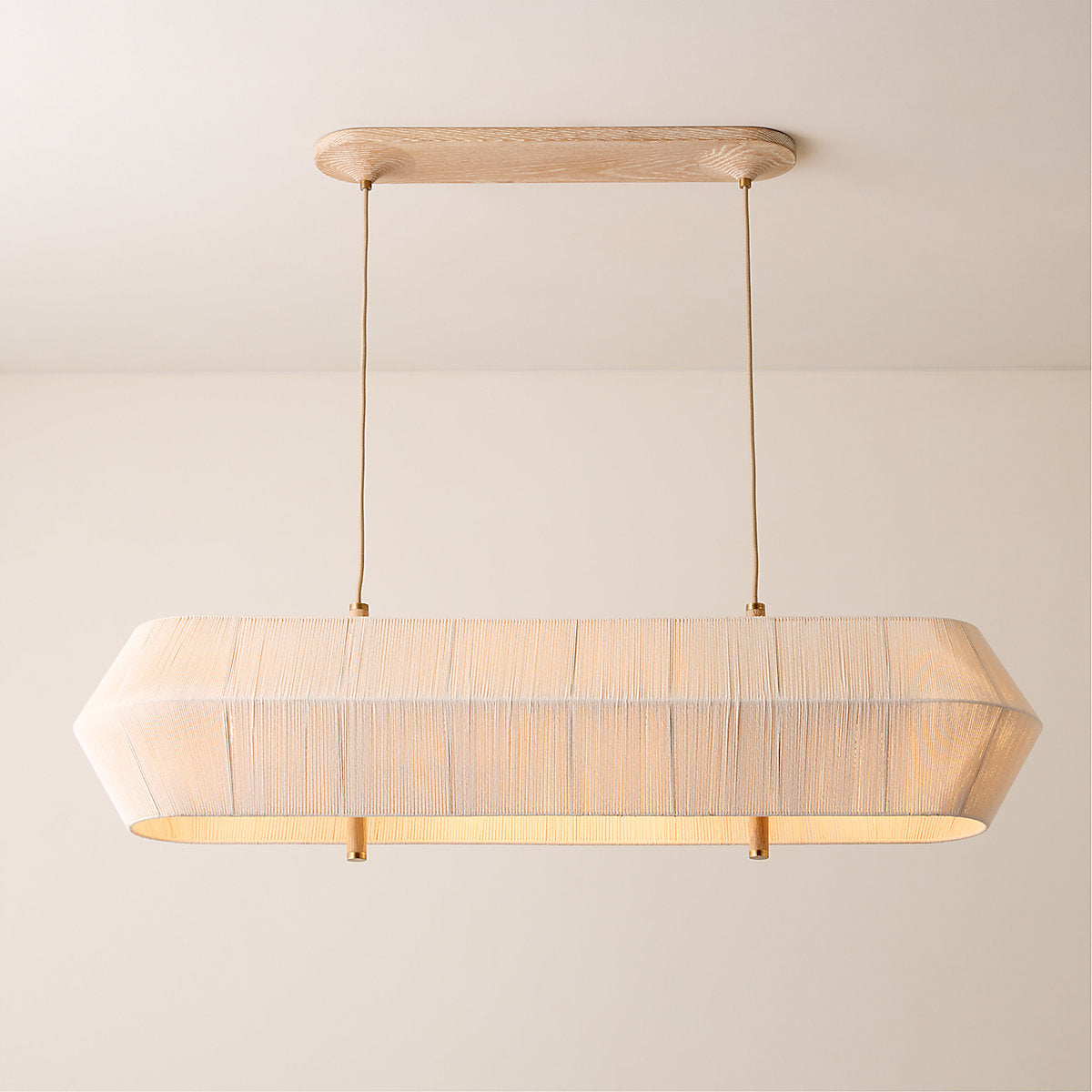 Totora Natural Oak Pendant Light