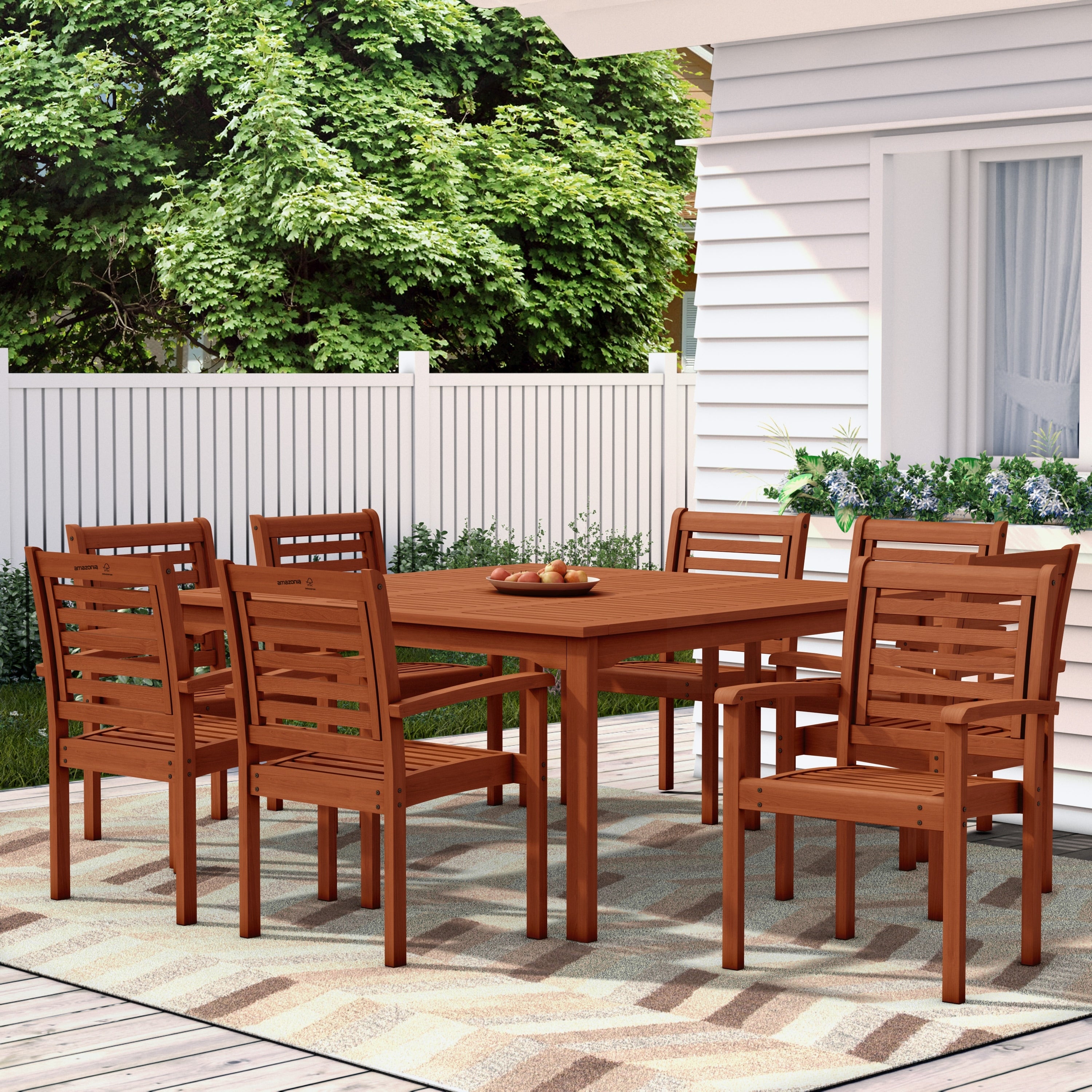 Havenside Home Tottenville Patio 9 Piece Patio Dining Set
