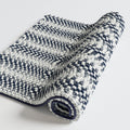 Totti Gemini Dark Blue Microfiber Chenille 16 X 24 Bathroom Mat W Gradual Color Change