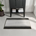 Totti Leo Gray Microfiber Chenille 21 X 32 Bathroom Mat