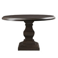 Toulon Vintage Brown Round Dining Table