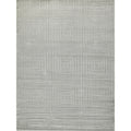 Tovello Modern Handloomed Silky Nylon Light Silver Area Rug