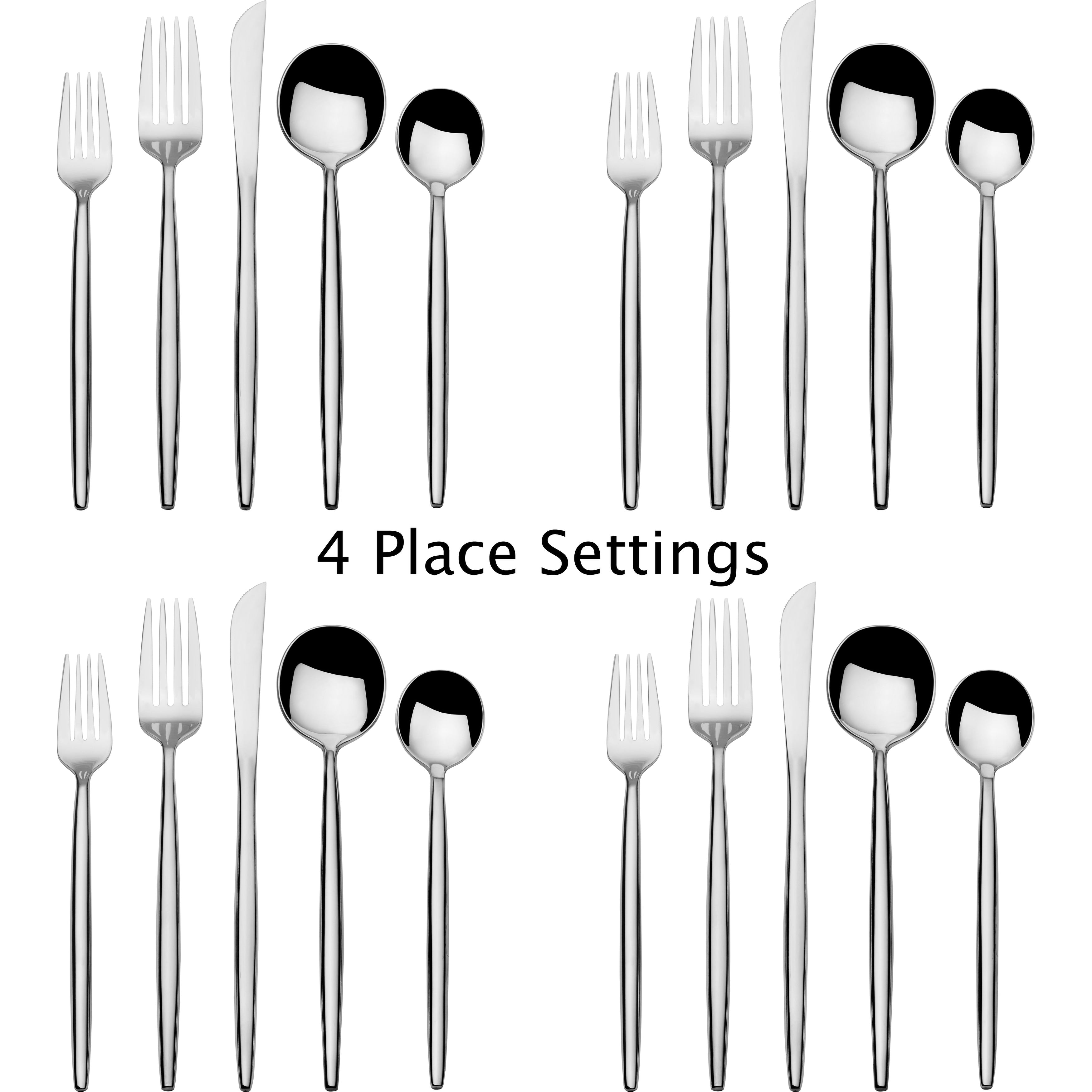 Towle Living Forged Shea 20 Pc Flatware Set