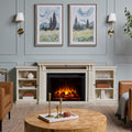 Tracey Electric Grand Fireplace Distressed White By Real Flame