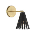 Trade Winds Ellie 1 Light Adjustable Wall Sconce With Brass