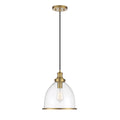 Trade Winds Henry 1 Light Pendant In Natural Brass