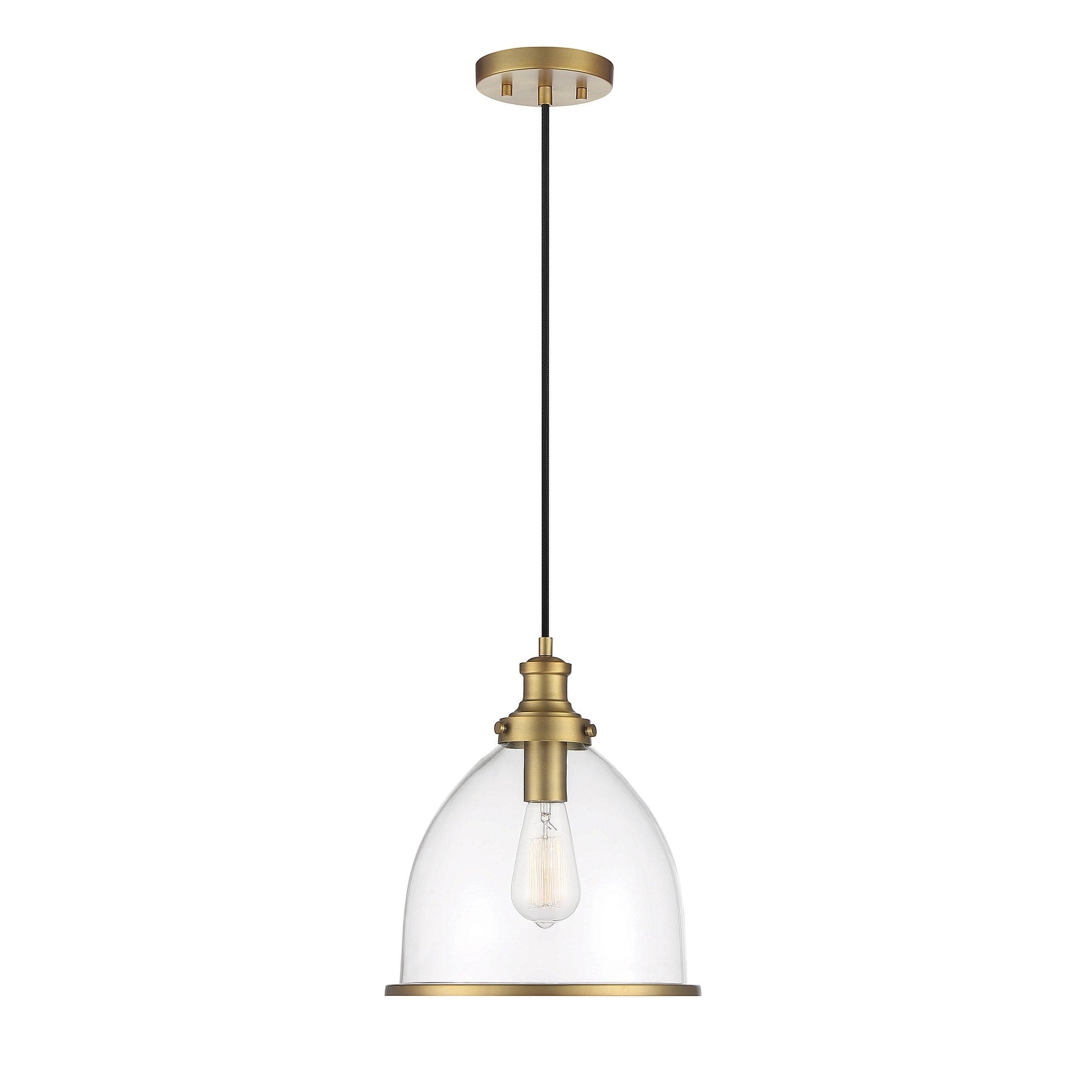 Trade Winds Henry 1 Light Pendant In Natural Brass