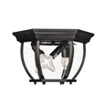 Trade Winds Julian 3 Light Outdoor Ceiling Light In Black