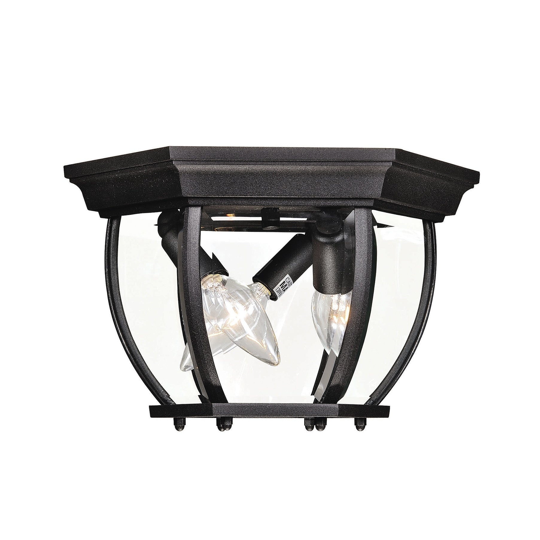 Trade Winds Julian 3 Light Outdoor Ceiling Light In Black