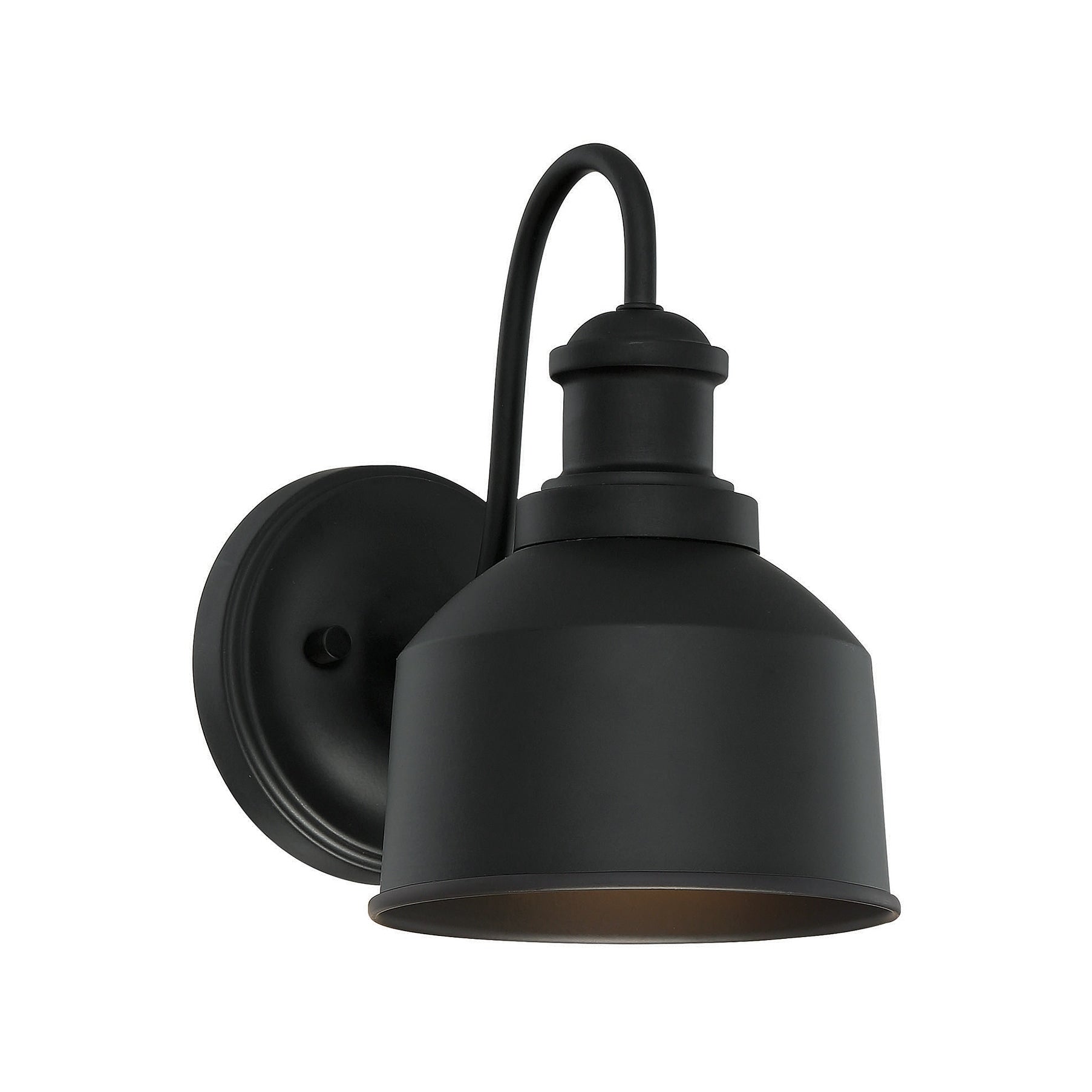 Trade Winds Lighting 1 Light Wall Sconce In Matte Black
