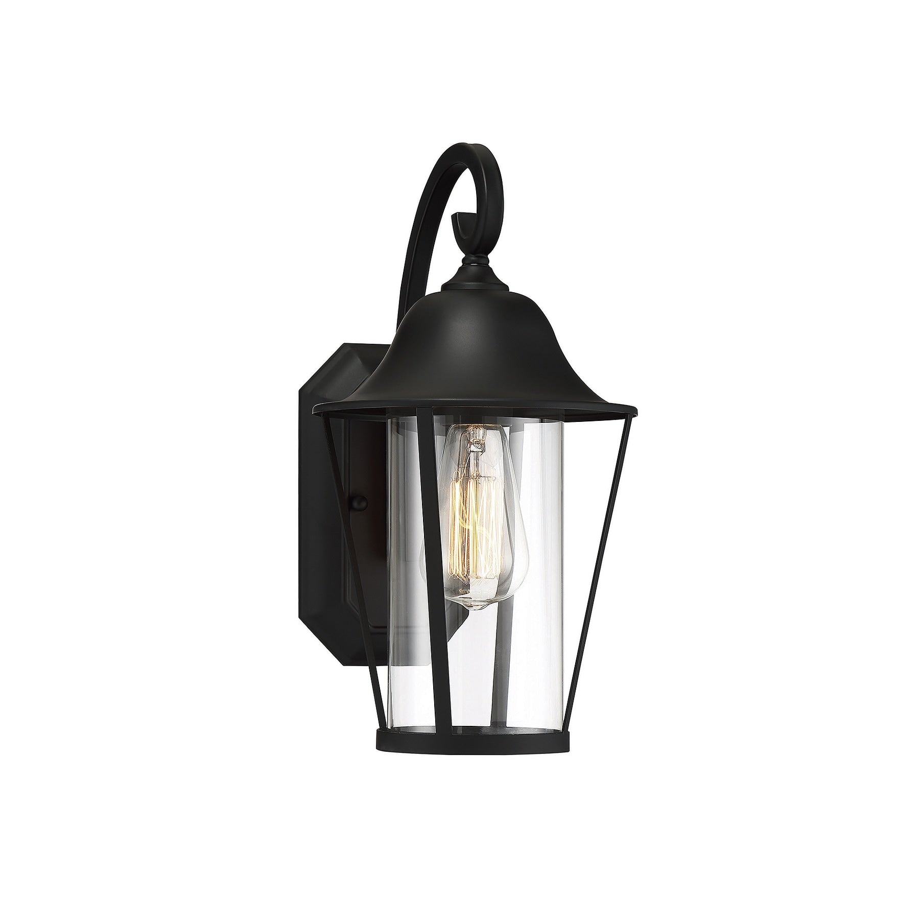 Trade Winds Lighting 1 Light Wall Sconce In Matte Black