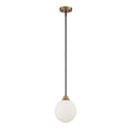 Trade Winds Marcia 1 Light Mini Pendant In Oil Rubbed Bronze With Natural Brass