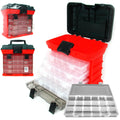 Stalwart 73 Compartment Durable Plastic Storage Tool Box