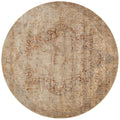 Traditional Beige Grey Medallion Distressed Rug 96 X 13