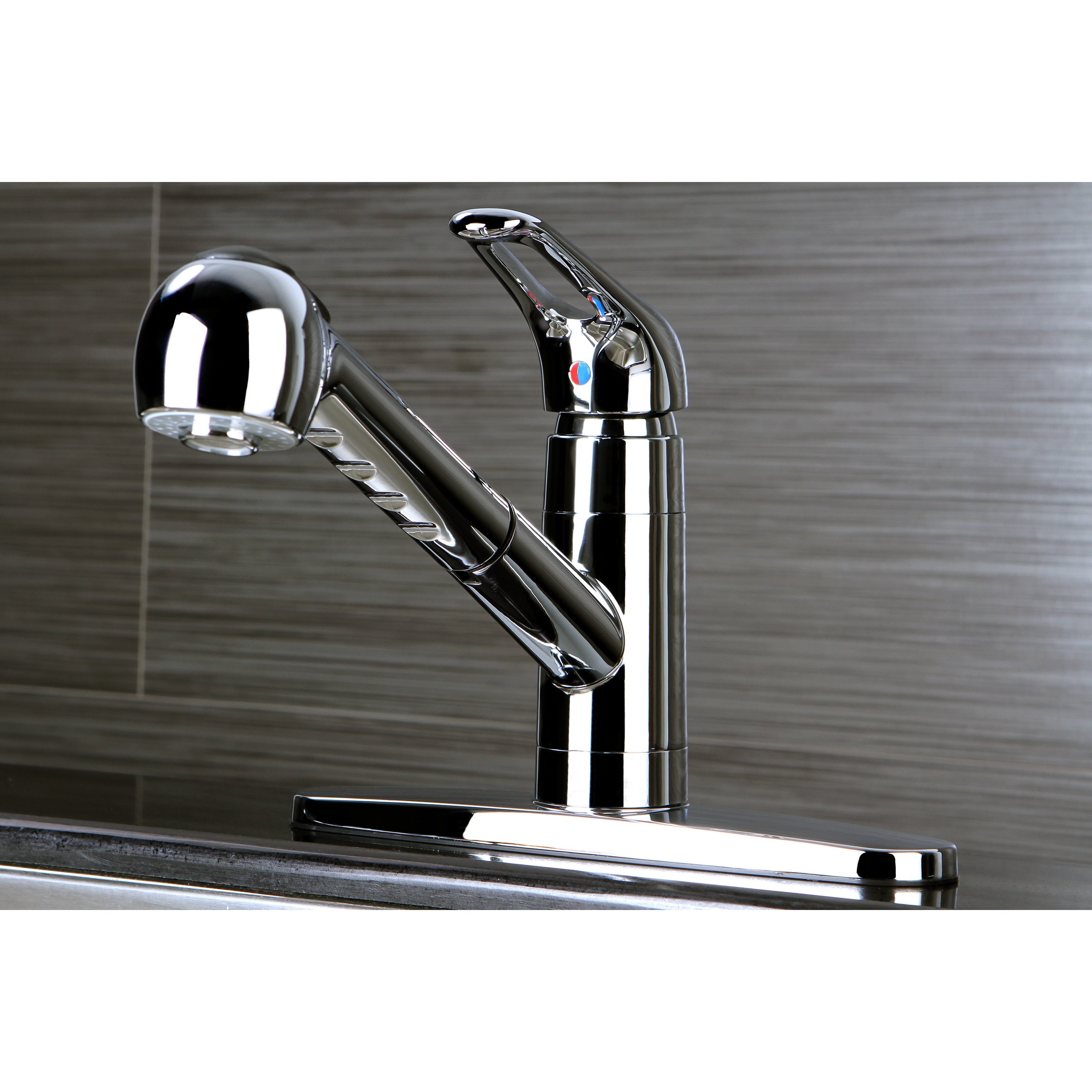 Traditional Chrome Pullout Kitchen Faucet