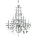 10 Light Chrome Swarovski Strass Crystal Chandelier Chrome