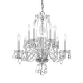 10 Light Polished Chrome Swarovski Spectra Crystal Chandelier Polished Chrome