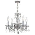 4 Light Polished Chrome Swarovski Strass Crystal Mini Chandelier Polished Chrome