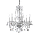 6 Light Polished Chrome Swarovski Strass Crystal Chandelier Polished Chrome