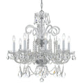 8 Light Chrome Crystal Chandelier