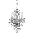 4 Light Chrome Swarovski Strass Crystal Mini Chandelier
