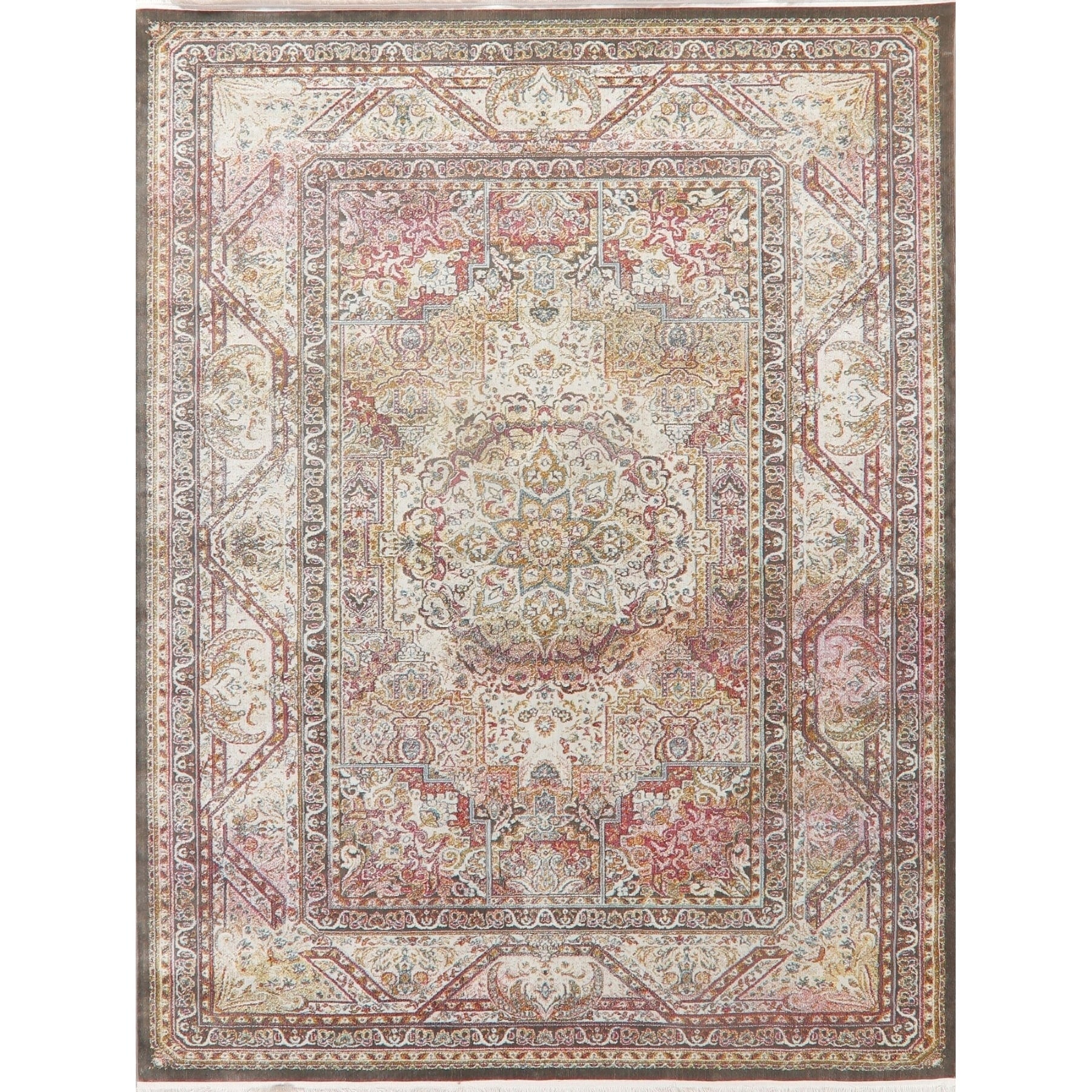 Traditional Geometric Distressed Oriental Turkish Area Rugs Living Room
