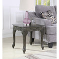 Traditional Ornate Detailing Wood End Table