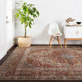 Traditional Rust Multi Medallion Rug 710 X 10