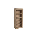 Traditional Wood Open Bookcase Office Storage Fully Assembled Black