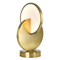 Tranche Led Lamp With Brushed Brass Finish 10