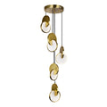 Tranche 18 In. Led Pendant With Brushed Brass Finish 18 In