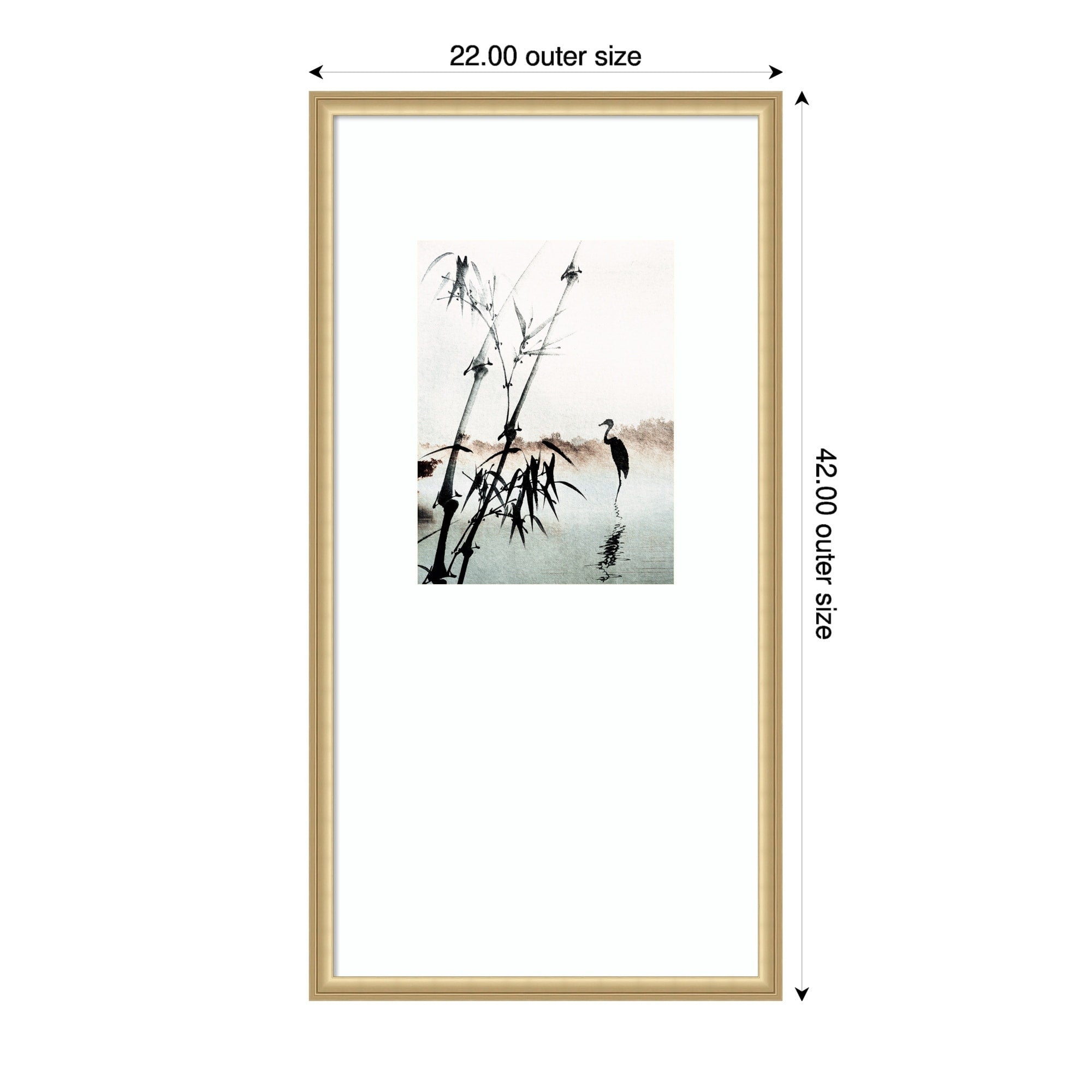 Tranquil Reflections By Treechild Wood Framed Wall Art Print