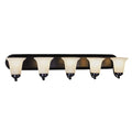 Trans Globe Lighting Rusty 5 Light 38 Wide Bathroom Vanity Light With